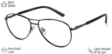 Load image into Gallery viewer, Gunmetal Aviator Full Rim Medium Unisex Eyeglasses by Vincent Chase-136164