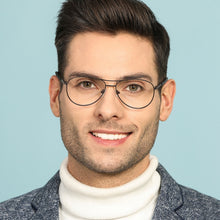 Load image into Gallery viewer, Gunmetal Aviator Full Rim Medium Unisex Eyeglasses by Vincent Chase-136164