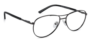 Gunmetal Aviator Full Rim Medium Unisex Eyeglasses by Vincent Chase-136164