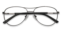 Load image into Gallery viewer, Gunmetal Aviator Full Rim Medium Unisex Eyeglasses by Vincent Chase-136164