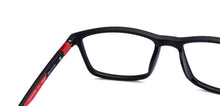 Load image into Gallery viewer, Black Rectangle Full Rim Unisex Eyeglasses by Lenskart Air Online-136357