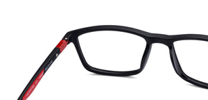 Black Rectangle Full Rim Unisex Eyeglasses by Lenskart Air Online-136357
