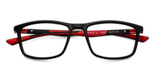 Load image into Gallery viewer, Black Rectangle Full Rim Unisex Eyeglasses by Lenskart Air Online-136357