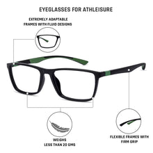 Load image into Gallery viewer, Grey Rectangle Full Rim Unisex Eyeglasses by Lenskart Air Online-136364