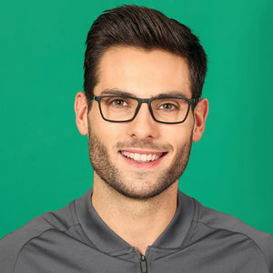 Grey Rectangle Full Rim Unisex Eyeglasses by Lenskart Air Online-136364