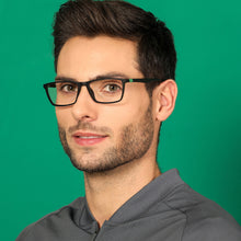 Load image into Gallery viewer, Grey Rectangle Full Rim Unisex Eyeglasses by Lenskart Air Online-136364