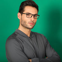 Load image into Gallery viewer, Grey Rectangle Full Rim Unisex Eyeglasses by Lenskart Air Online-136364