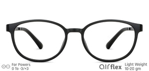 Black Round Full Rim Unisex Eyeglasses by Lenskart Air Computer Glasses-142794