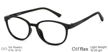 Load image into Gallery viewer, Black Round Full Rim Unisex Eyeglasses by Lenskart Air Computer Glasses-142794