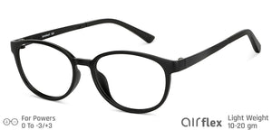 Black Round Full Rim Unisex Eyeglasses by Lenskart Air Computer Glasses-142794