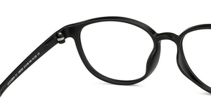 Black Round Full Rim Unisex Eyeglasses by Lenskart Air Computer Glasses-142794