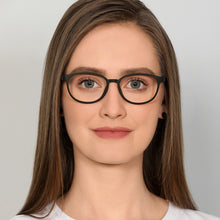 Load image into Gallery viewer, Black Round Full Rim Narrow Unisex Eyeglasses by Lenskart Air-136702