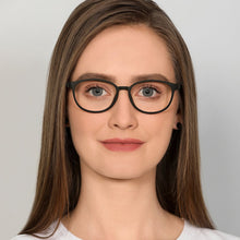 Load image into Gallery viewer, Black Round Full Rim Unisex Eyeglasses by Lenskart Air Computer Glasses-142794