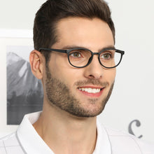 Load image into Gallery viewer, Black Round Full Rim Narrow Unisex Eyeglasses by Lenskart Air-136702