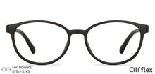 Load image into Gallery viewer, Black Round Full Rim Narrow Unisex Eyeglasses by Lenskart Air-136702