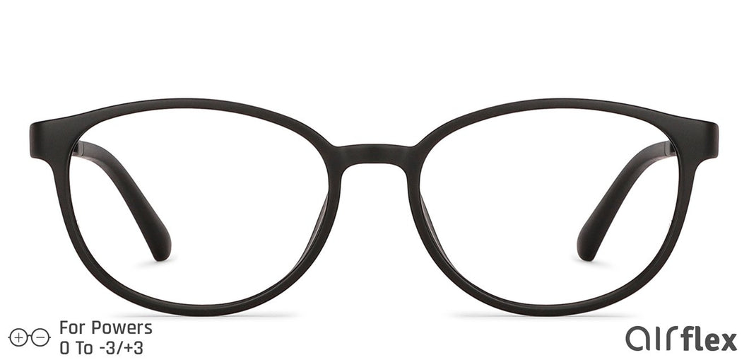 Black Round Full Rim Narrow Unisex Eyeglasses by Lenskart Air-136702