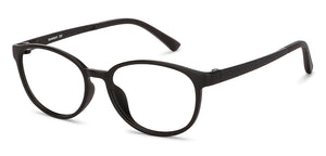 Black Round Full Rim Narrow Unisex Eyeglasses by Lenskart Air-136702