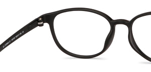 Black Round Full Rim Narrow Unisex Eyeglasses by Lenskart Air-136702