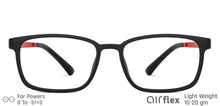 Load image into Gallery viewer, Black Rectangle Full Rim Unisex Eyeglasses by Lenskart Air Computer Glasses-142852