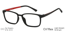 Load image into Gallery viewer, Black Rectangle Full Rim Unisex Eyeglasses by Lenskart Air Computer Glasses-142852