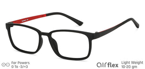 Black Rectangle Full Rim Unisex Eyeglasses by Lenskart Air Computer Glasses-142852