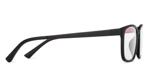Black Rectangle Full Rim Unisex Eyeglasses by Lenskart Air Computer Glasses-142852