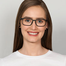 Load image into Gallery viewer, Black Rectangle Full Rim Unisex Eyeglasses by Lenskart Air Computer Glasses-142852