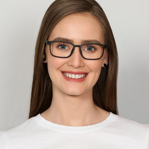 Black Rectangle Full Rim Unisex Eyeglasses by Lenskart Air Computer Glasses-142852