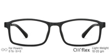 Load image into Gallery viewer, Black Rectangle Full Rim Unisex Eyeglasses by Lenskart Air LA-136708