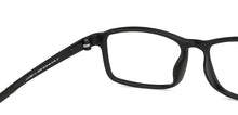 Load image into Gallery viewer, Black Rectangle Full Rim Unisex Eyeglasses by Lenskart Air LA-136708