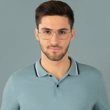 Load image into Gallery viewer, Gunmetal Square Full Rim Unisex Eyeglasses by Vincent Chase-136759