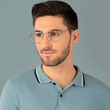 Load image into Gallery viewer, Gunmetal Square Full Rim Unisex Eyeglasses by Vincent Chase-136759