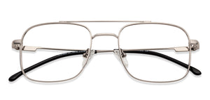 Gunmetal Square Full Rim Unisex Eyeglasses by Vincent Chase-136759
