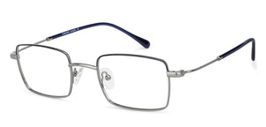 Gunmetal Rectangle Full Rim Unisex Eyeglasses by Vincent Chase VC-136761