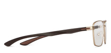 Load image into Gallery viewer, Gold Rectangle Full Rim Medium Unisex Eyeglasses by Vincent Chase-145709
