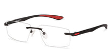 Load image into Gallery viewer, Black Rectangle Rimless Unisex Eyeglasses by Lenskart Air Computer Glasses-147968