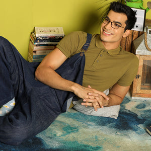 Gunmetal Geometric Full Rim Unisex Eyeglasses by Vincent Chase Computer Glasses-138069
