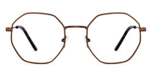 Load image into Gallery viewer, Brown Geometric Full Rim Unisex Eyeglasses by Vincent Chase-201839
