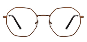 Brown Geometric Full Rim Unisex Eyeglasses by Vincent Chase-201839