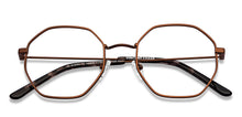 Load image into Gallery viewer, Brown Geometric Full Rim Unisex Eyeglasses by Vincent Chase-201839