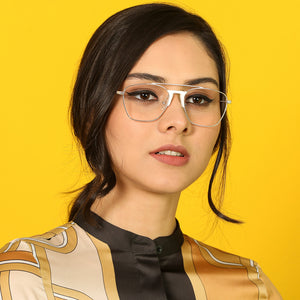 Gold Wayfarer Full Rim Unisex Eyeglasses by Vincent Chase Online-136856