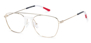 Gold Wayfarer Full Rim Unisex Eyeglasses by Vincent Chase Online-136856
