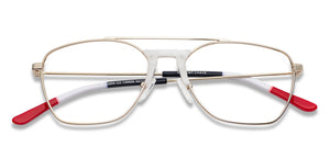 Gold Wayfarer Full Rim Unisex Eyeglasses by Vincent Chase Online-136856