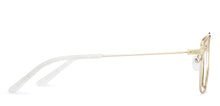 Load image into Gallery viewer, Gold Wayfarer Full Rim Unisex Eyeglasses by Vincent Chase Online-136857