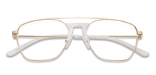 Load image into Gallery viewer, Gold Wayfarer Full Rim Unisex Eyeglasses by Vincent Chase Online-136857