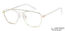 Load image into Gallery viewer, Gold Wayfarer Full Rim Unisex Eyeglasses by Vincent Chase Online-136857