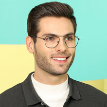 Load image into Gallery viewer, Gunmetal Square Full Rim Unisex Eyeglasses by Vincent Chase VC-136859