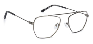 Gunmetal Square Full Rim Unisex Eyeglasses by Vincent Chase VC-136859