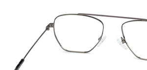Gunmetal Square Full Rim Unisex Eyeglasses by Vincent Chase VC-136859