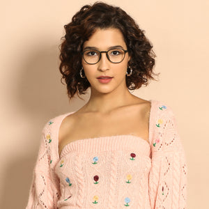Green Round Full Rim Unisex Eyeglasses by Lenskart Air Online-137084